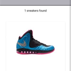 Nike Black and Blue High-Top Sneakers